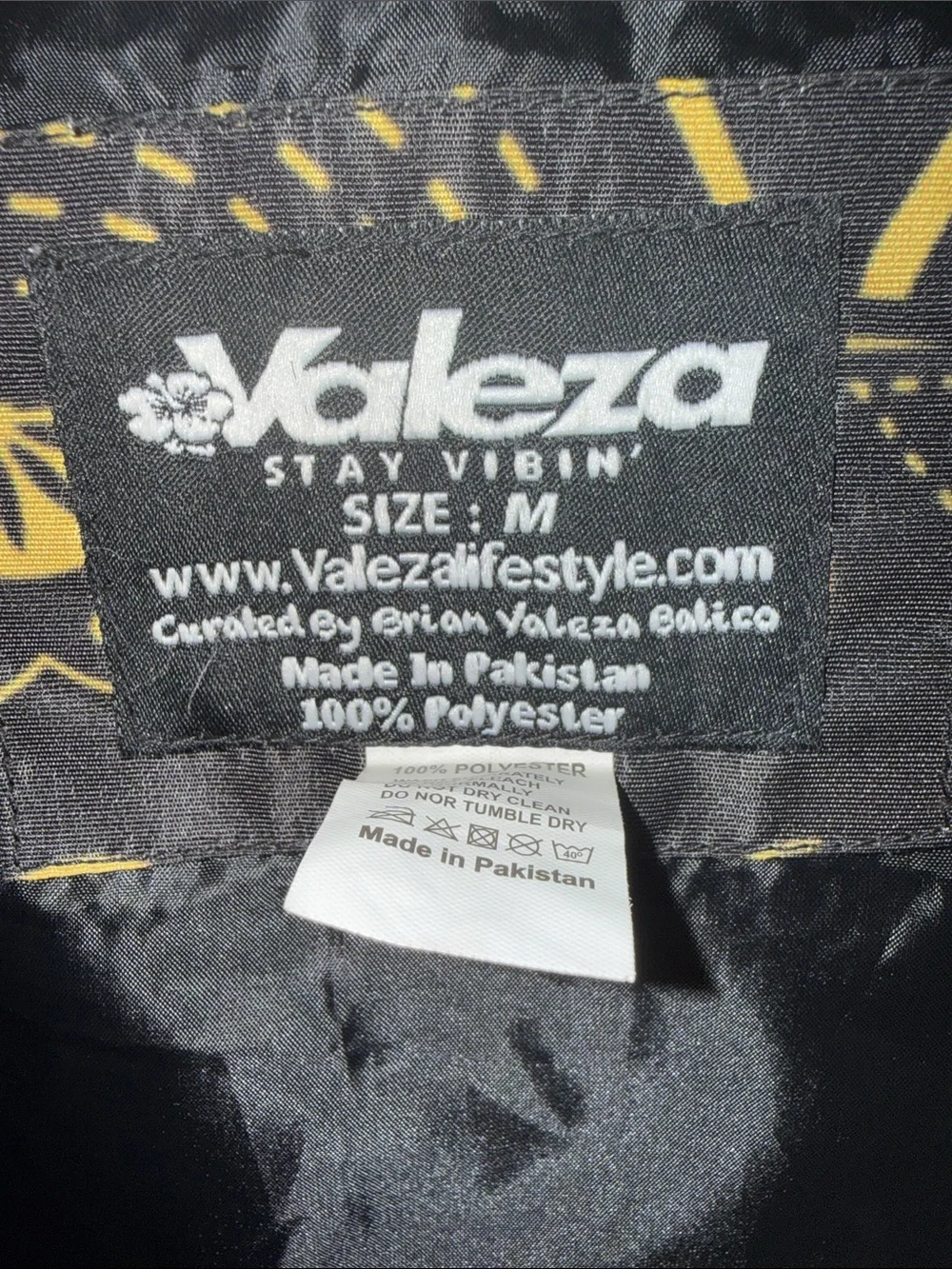 Unisex Black & Gold Patterned Hooded Jacket